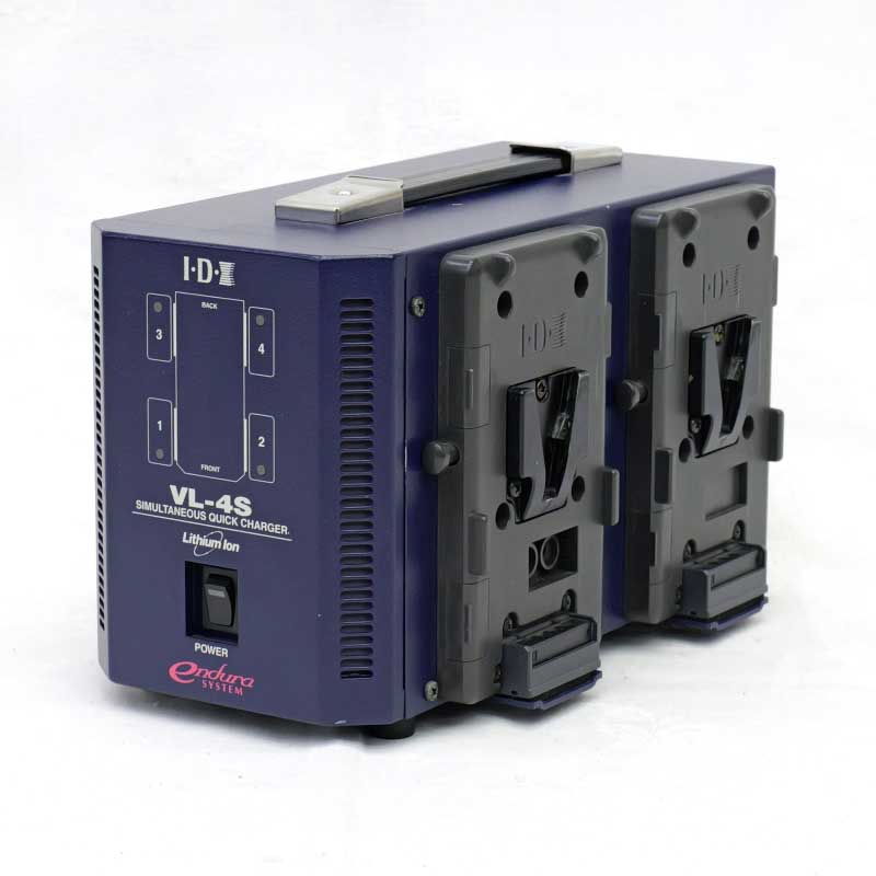 【VL-4S 板金タイプ ジャンク品】 IDX 4ch同時急速充電器