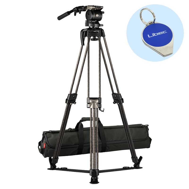 【HS-150QC】 Libec カーボン3段三脚システム クイックロック