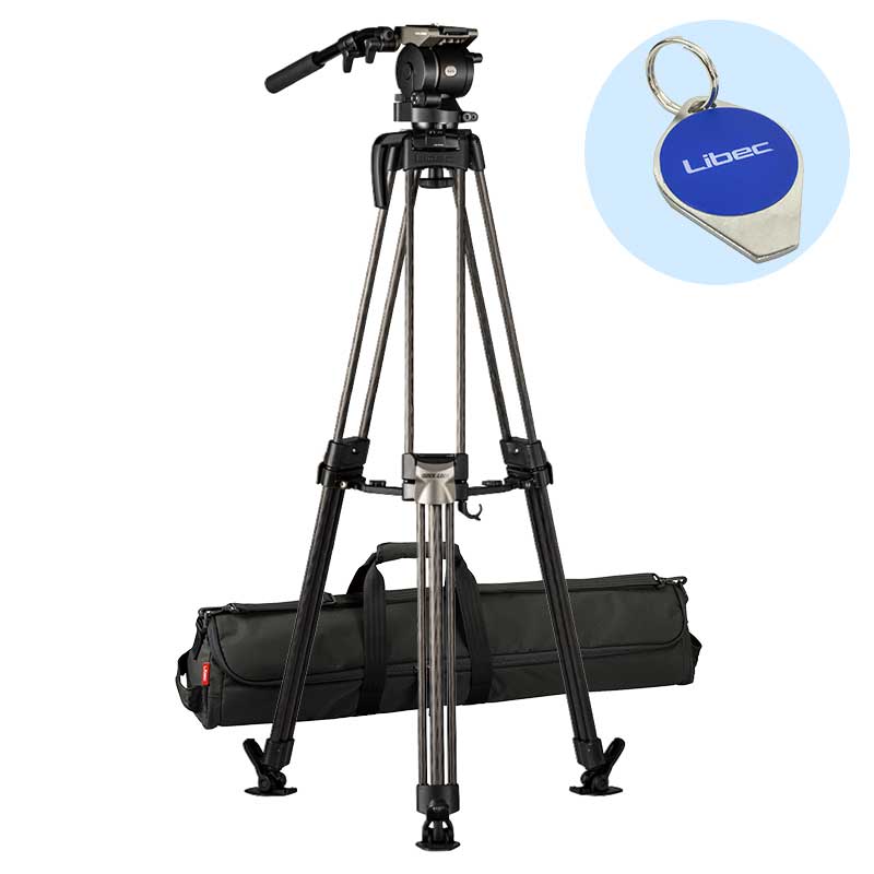【HS-250MQC】 Libec カーボン3段三脚システム クイックロック