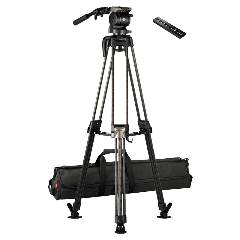 【HS-350MQC】 Libec カーボン3段三脚システム クイックロック