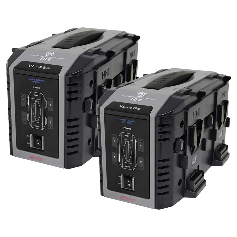 【IDXキャンペーン VL-4SE 2台】 IDX 4ch同時急速充電器