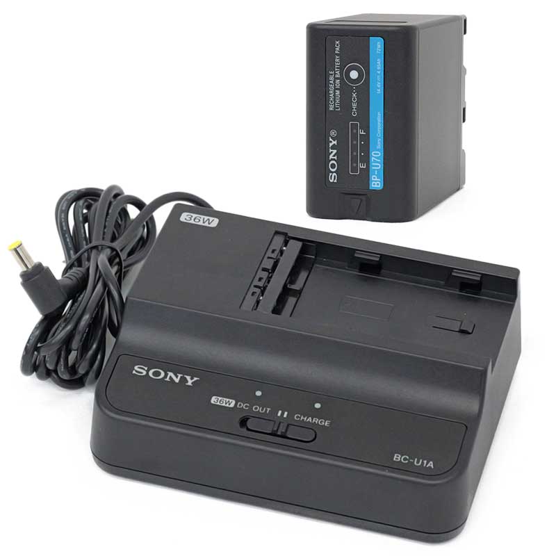 【BC-U1A 上物 中古品】 SONY ACアダプターチャージャー（バッテリー付）