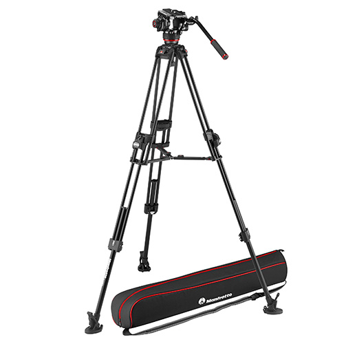 【MVK504XTWINFA 会員特価品】 Manfrotto 504Xビデオ雲台+645FASTアルミ三脚