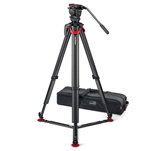 【システムFSB6 Mk II flowtech75 GS（0496M） 会員特価品】 Sachtler カーボン3段三脚システム フローテック