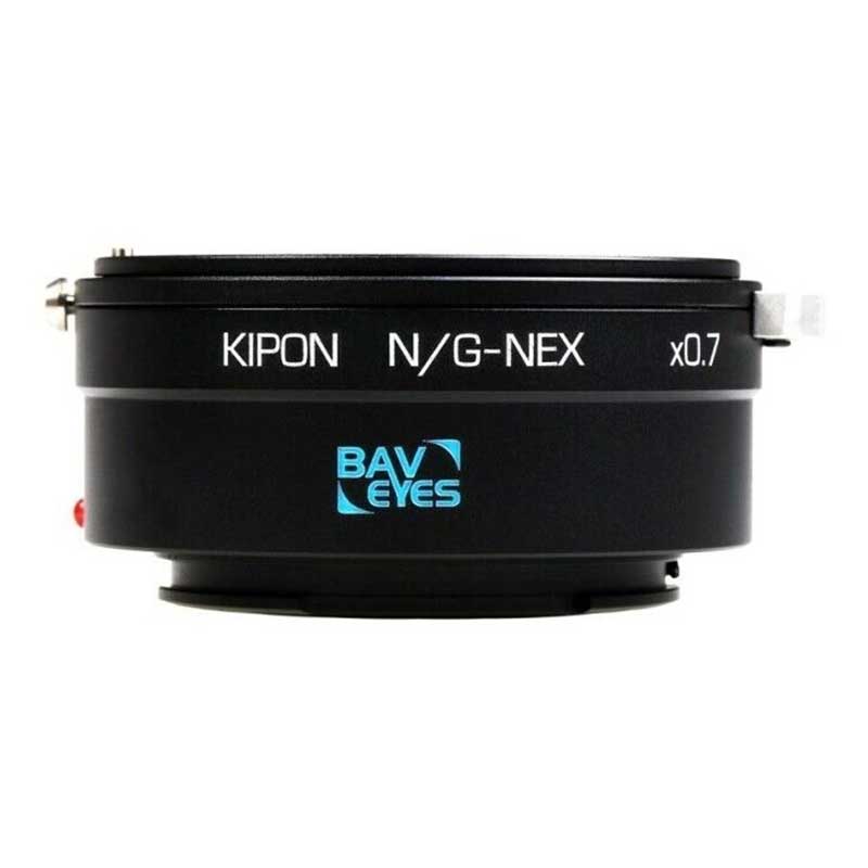 【BAVEYES N/G-NEX 0.7×】 KIPON ソニーE用 ニコンF（Gタイプ）レンズ マウントアダプター