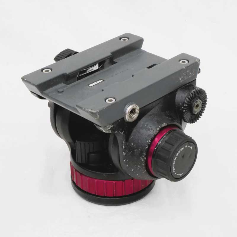【MVH502AH ジャンク品】 Manfrotto プロフルード ビデオ雲台 フラットベース