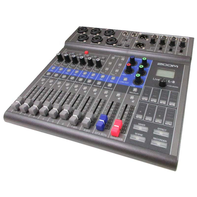【LiveTrak L-8 現状渡し 中古品】 ZOOM 8トラック ライブミキサー/レコーダー