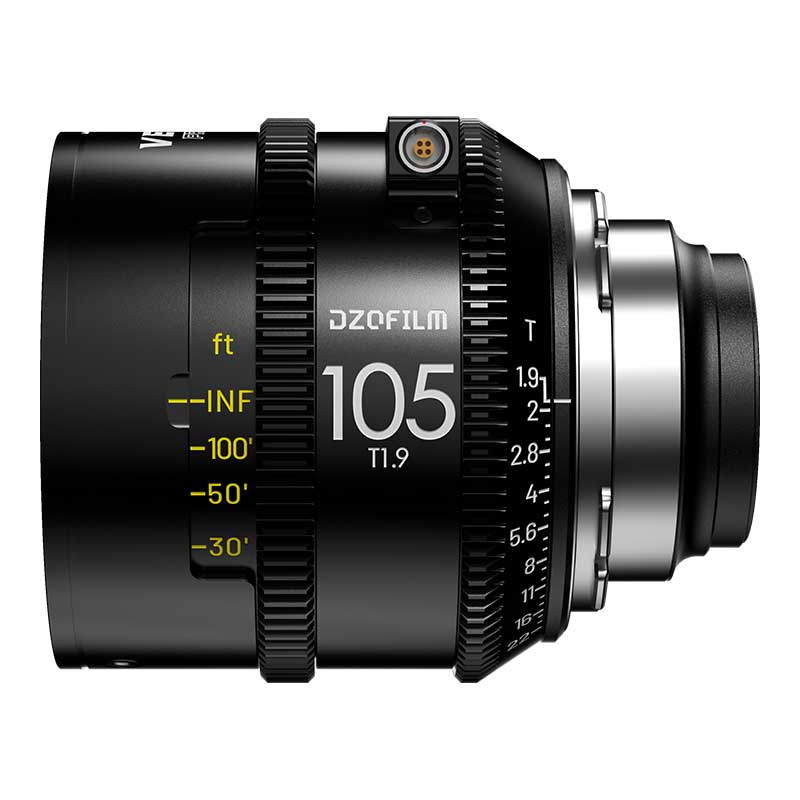 【Vespid Prime 2 105mm フィート表記（DZO-V2105IH）】 DZOFILM PLマウント用 フルフレーム シネプライムレンズ
