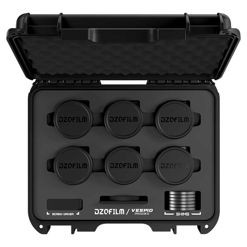 【Vespid Prime 2 6本セット（18mm/24mm/35mm/50mm/85mm/105mm） フィート表記（DZO-V26SETIX）】 DZOFILM PLマウント用 フルフレーム シネプライムレンズ