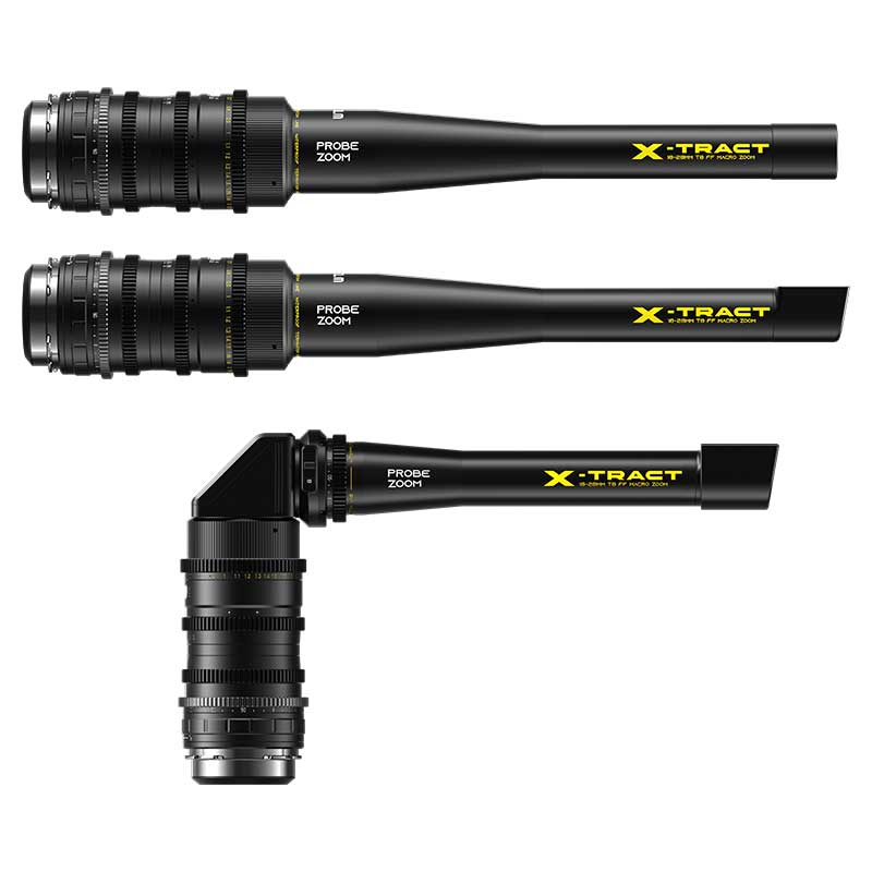 【X-Tract 18-28mm 3本セット（0°/90°/360°）（DZO-X1828ABC）】 DZOFILM PLマウント用 フルフレーム プローブズームレンズ