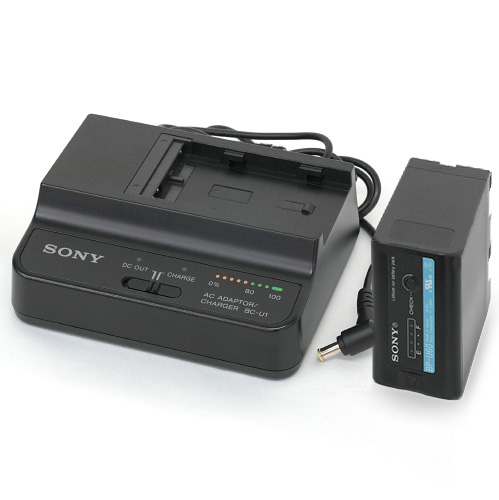 【BC-U1 中古品】 SONY ACアダプターチャージャー（バッテリー付）