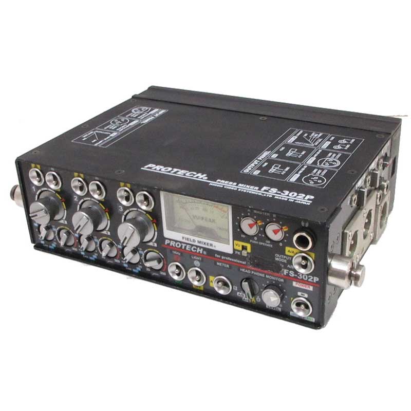 【FS-302P Aタイプ NHK仕様 現状渡し 中古品】 PROTECH 報道仕様 3chプレスミキサー（メス入力オス出力）