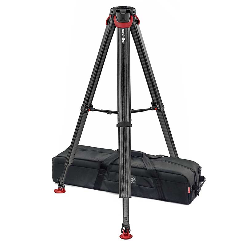 【Tripod flowtech 75 MS 未使用新古品】 Sachtler 75mm カーボン3段三脚
