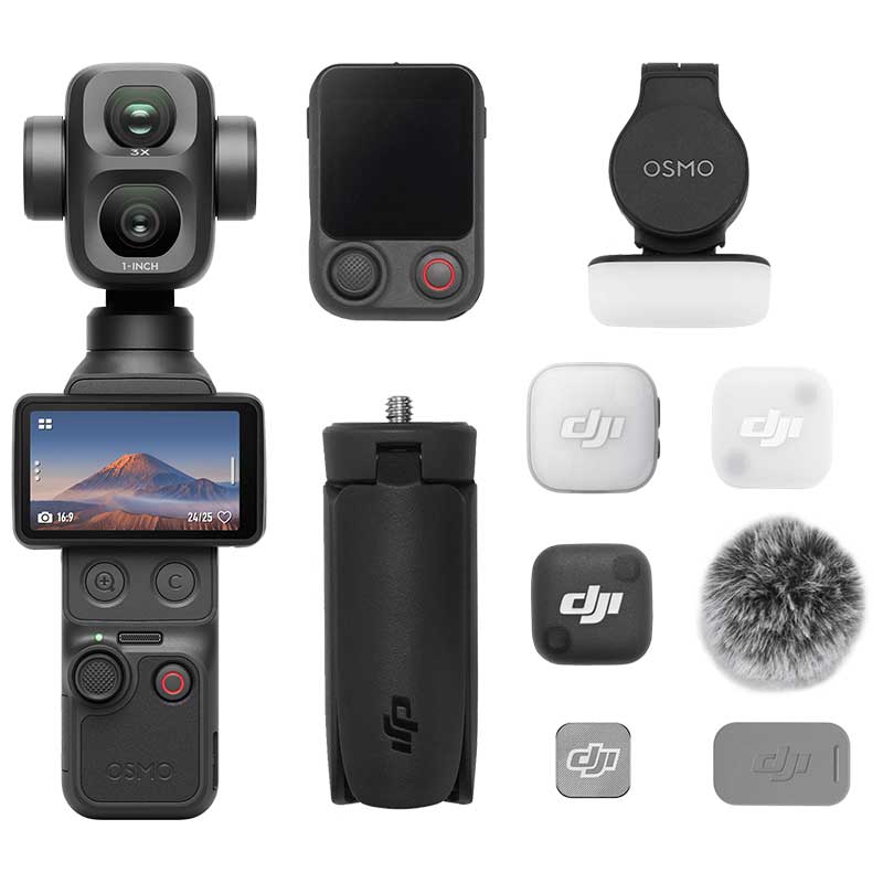【Osmo Pocket 4P Vlogコンボ クラシックブラック】 DJI デュアルレンズ シネマティック ポケットジンバルカメラ