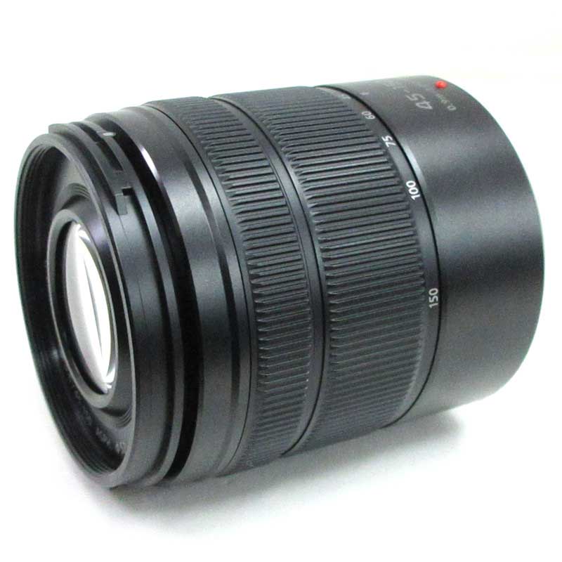 【LUMIX G VARIO 45-150mm / F4.0-5.6 ASPH. / MEGA O.I.S. ブラック ジャンク品】 Panasonic マイクロフォーサーズマウント用 望遠ズームレンズ