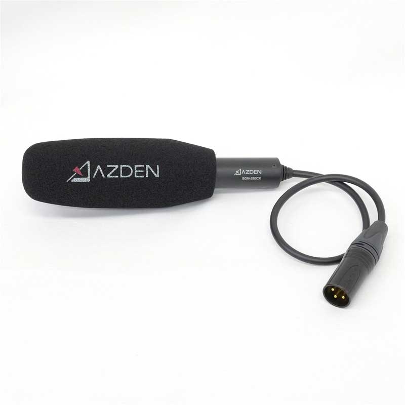 【SGM-250CX-V 中古品】 AZDEN プロフェッショナル コンパクト シネママイクロホン（マイクホルダー無し）