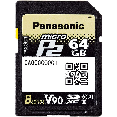 【AJ-P2M064BG 新古品】 Panasonic microP2カード Bシリーズ 64GB