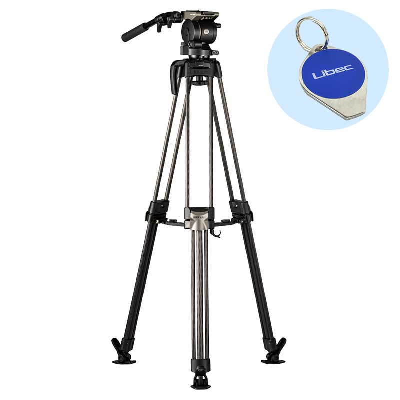 【HS-250MQC】 Libec カーボン3段三脚システム クイックロック