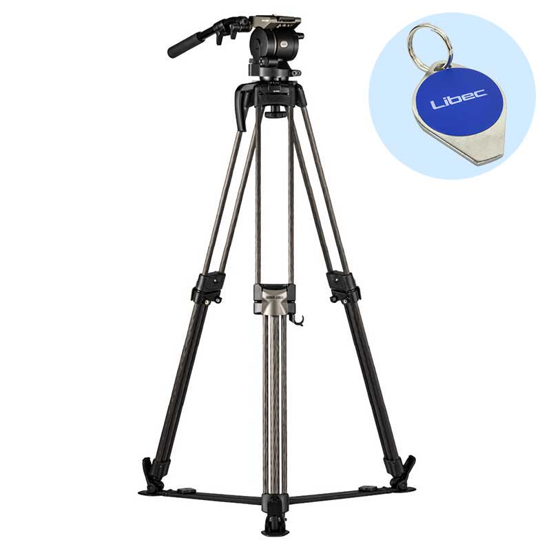 【HS-250QC】 Libec カーボン3段三脚システム クイックロック