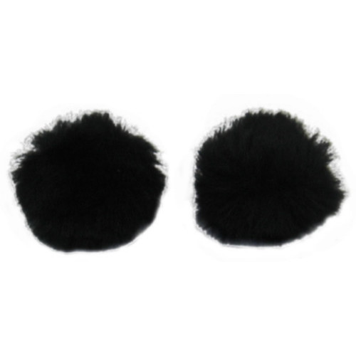【Black Lavalier Windjammer - pair（RYC065501）】 Rycote ラベリアマイク用ウインドジャマー（ブラック/2個入り）