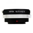 【NIKON G-M4/3】 KIPON マイクロフォーサーズ用 ニコンF（Gタイプ）レンズ マウントアダプター