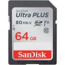 【SDSDUWC-064G-JNJIN】 SanDisk サンディスク ウルトラ プラス SDXCメモリーカード 64GB