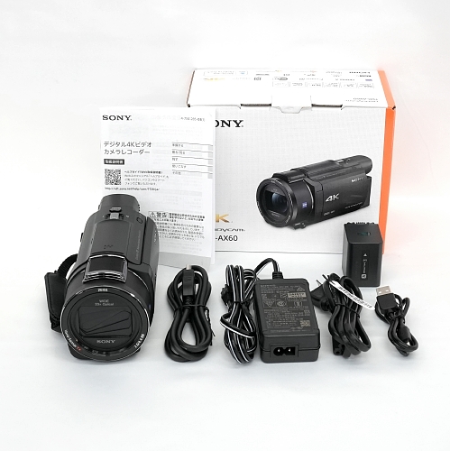 【FDR-AX60 上物 中古品】 SONY デジタル4Kビデオカメラレコーダー