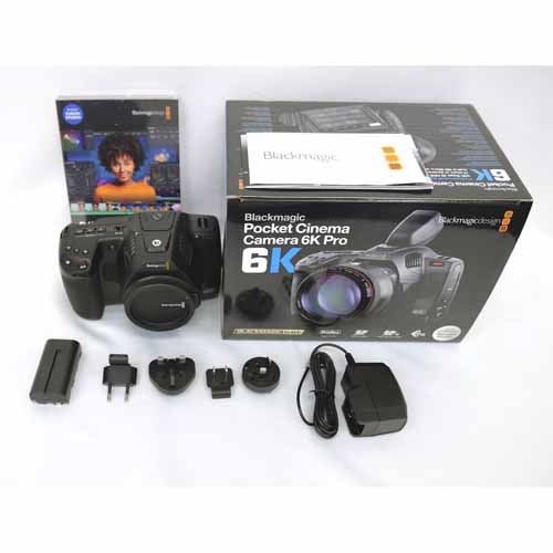 【Blackmagic Pocket Cinema Camera 6K Pro 中古品】 Blackmagic Design  6Kデジタルフィルムカメラ（レンズ別売、EFマウント）