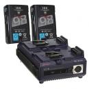 【DUO-C98(x2) + VL-2PLUS】 IDX Vマウントバッテリー・充電器セット