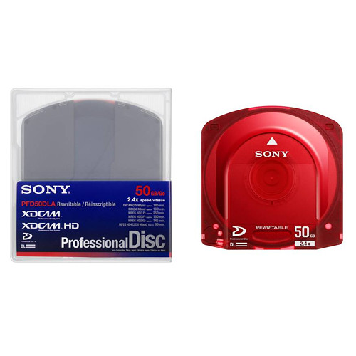 【PFD50DLA 5枚組】 SONY XDCAM用プロフェッショナルディスク 2層50GB