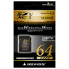 【GH-SDXCUC64G】 GREEN HOUSE SDXCメモリーカード UHSスピードクラス3 64GB